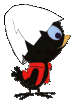 Gif animé Caliméro regarde